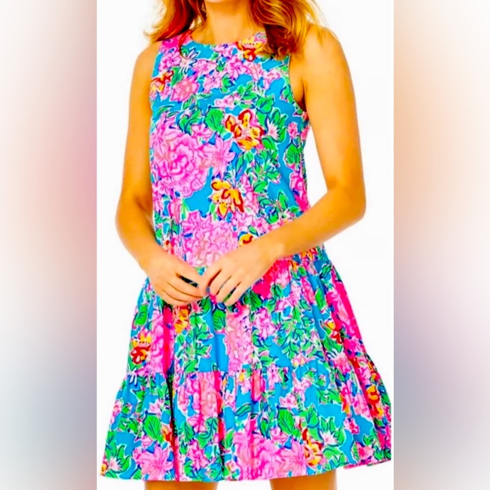 Lilly Pulitzer Trina Tiered Swing Floral Dress (NWOT!)